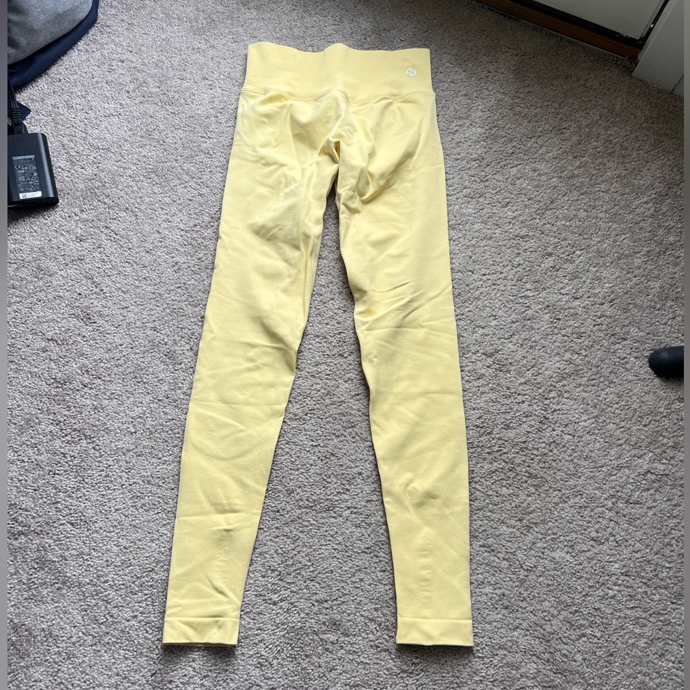 Women's Yellow High-Waisted Leggings